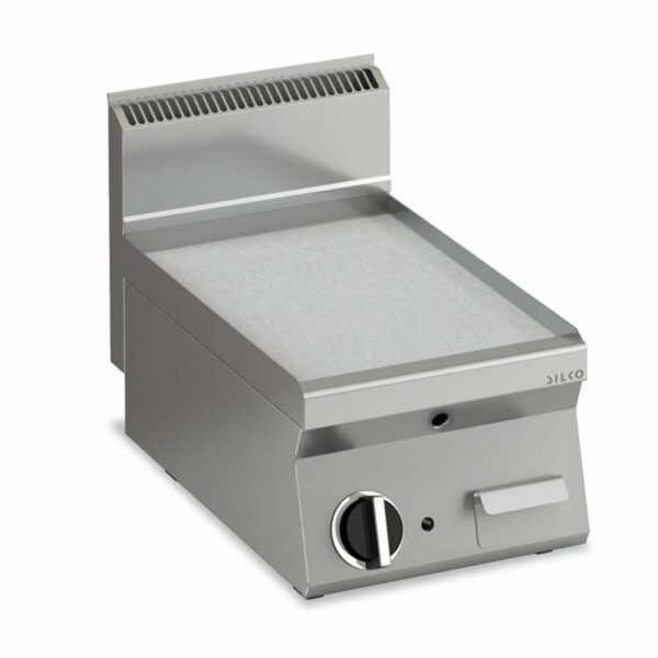 Elektro Grillplatte glatt verchromte Fläche 396x555mm 1 Heizzone Tischgerät