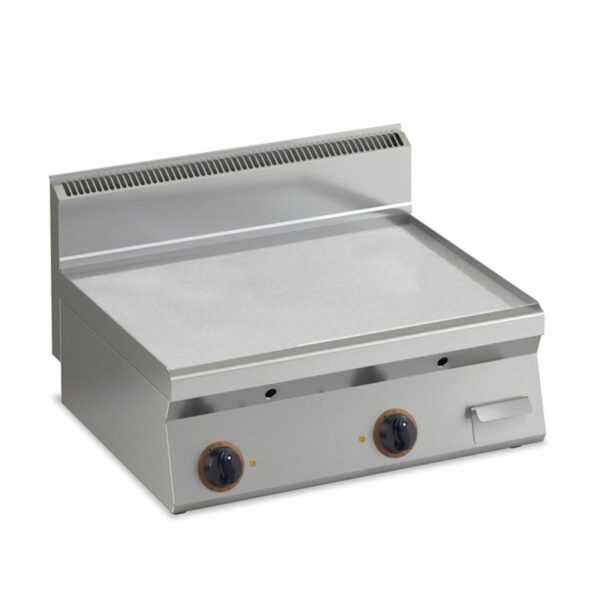 Elektro Grillplatte glatt verchromte Fläche 996x555mm 2 Heizzone Tischgerät