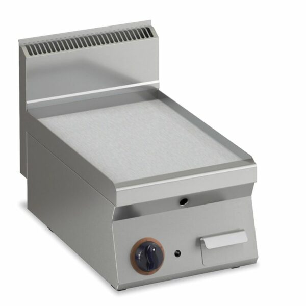 Gas Grillplatte glatt aus Edelstahl Fläche 396x555mm 1 Heizzone Tischgerät