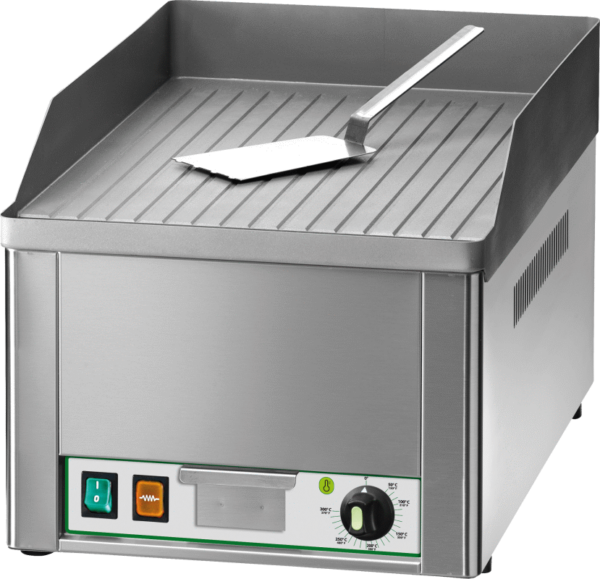 Elektro-Grillplatte 1 Heizzone gerillt 3kW