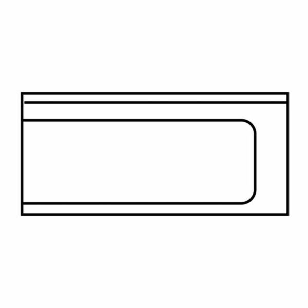 Ablauftisch 1200mm Anbau rechts ohne Grundboden mit Aufkantung