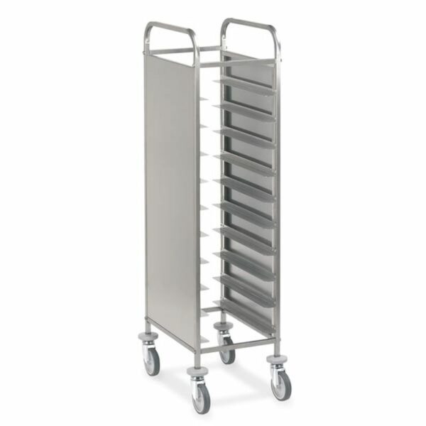 Abräumwagen 520 für 10 Tabletts oder GN Tabletts mit Seitenwand