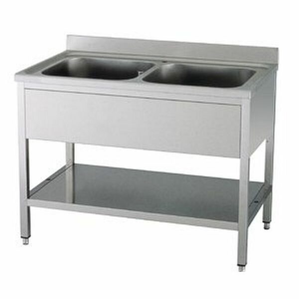 Spültisch mit Aufkantung B 120cm