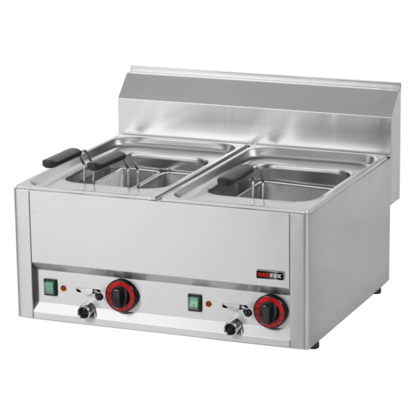 Elektro-Nudelkocher 2 Becken je 8 Liter - Tischgerät