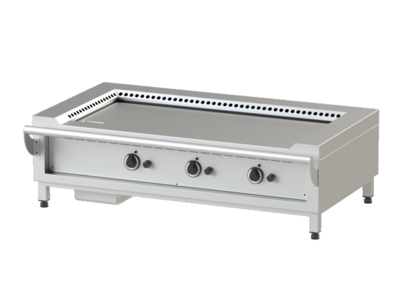 Gas Teppanyaki-Grill mit 3 Heizzonen 21 kW Tischgerät