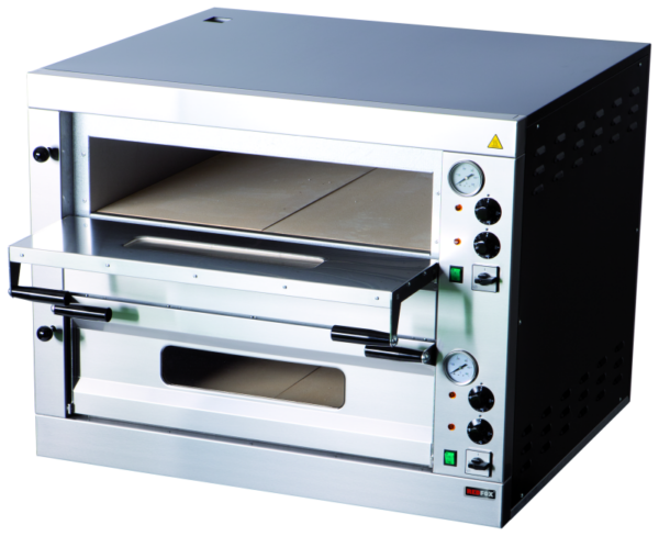 Pizzaofen Basic 4+4 für 8 Pizzen ø33cm elektro 9,6 kW