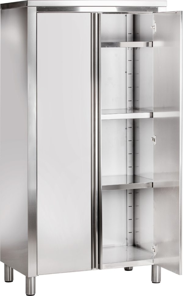 Geschirrschrank Breite 100cm Höhe 150cm mit Flügeltüren