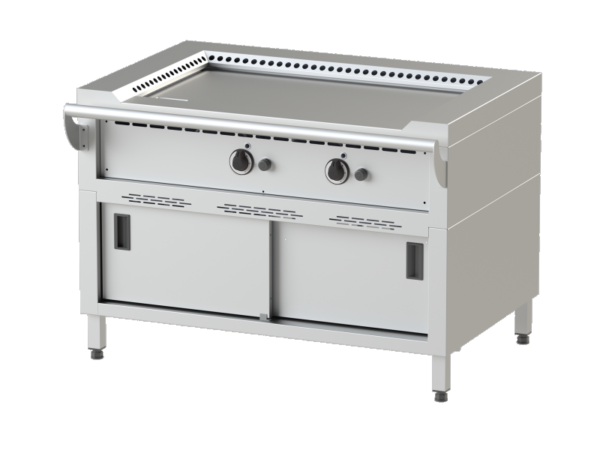 Gas Teppanyaki-Grill mit 2 Heizzonen 14 kW Tischgerät – Bild 2