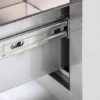 Arbeitsschrank mit Schiebetüren, Schubladen und Aufkantung B 160cm x T 60cm – Bild 5