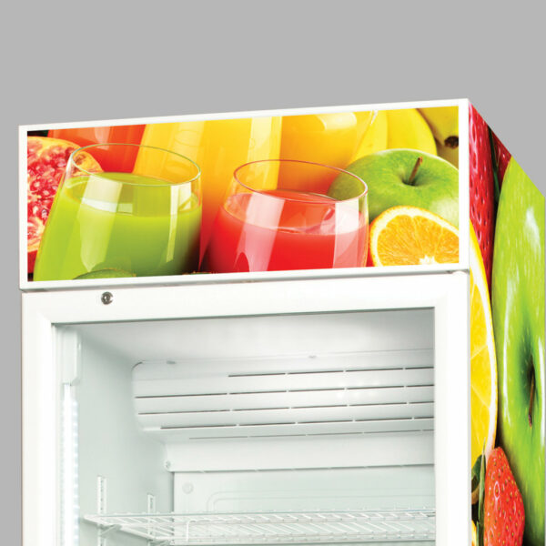 Glastürkühlschrank FLK 365 weiß – Bild 8