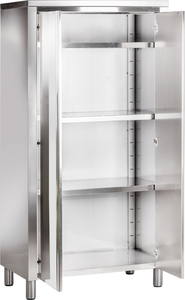 Geschirrschrank Breite 100cm Höhe 150cm mit Flügeltüren – Bild 3