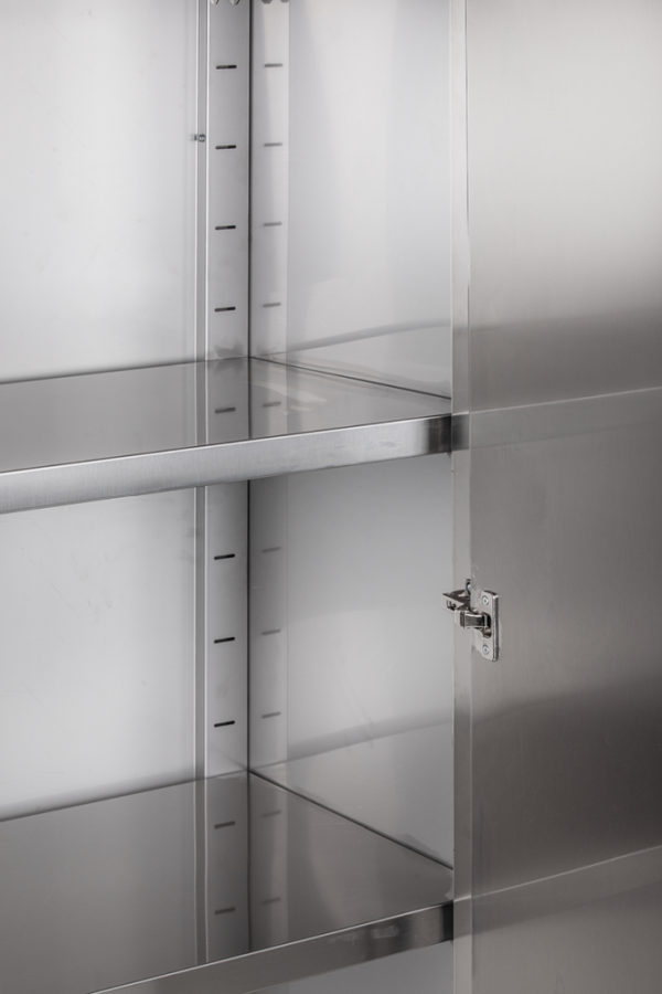 Geschirrschrank Breite 100cm Höhe 150cm mit Flügeltüren – Bild 4