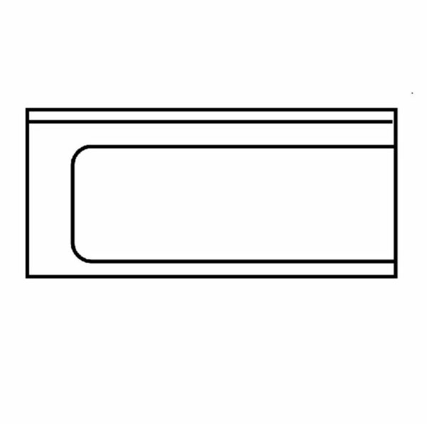 Ablauftisch Breite 70cm mit Grundboden, Anbau links – Bild 2