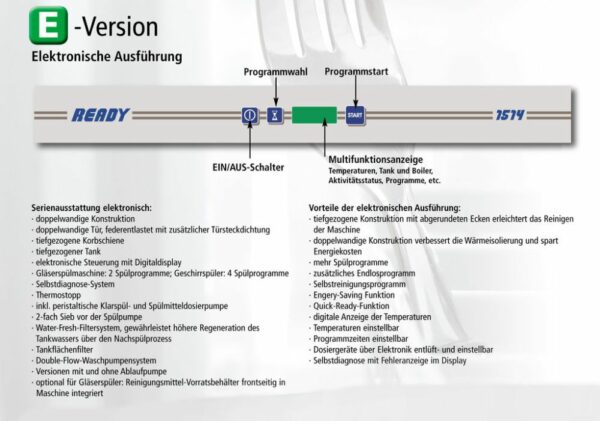 Haubenspülmaschine Ready 1604 – Bild 10